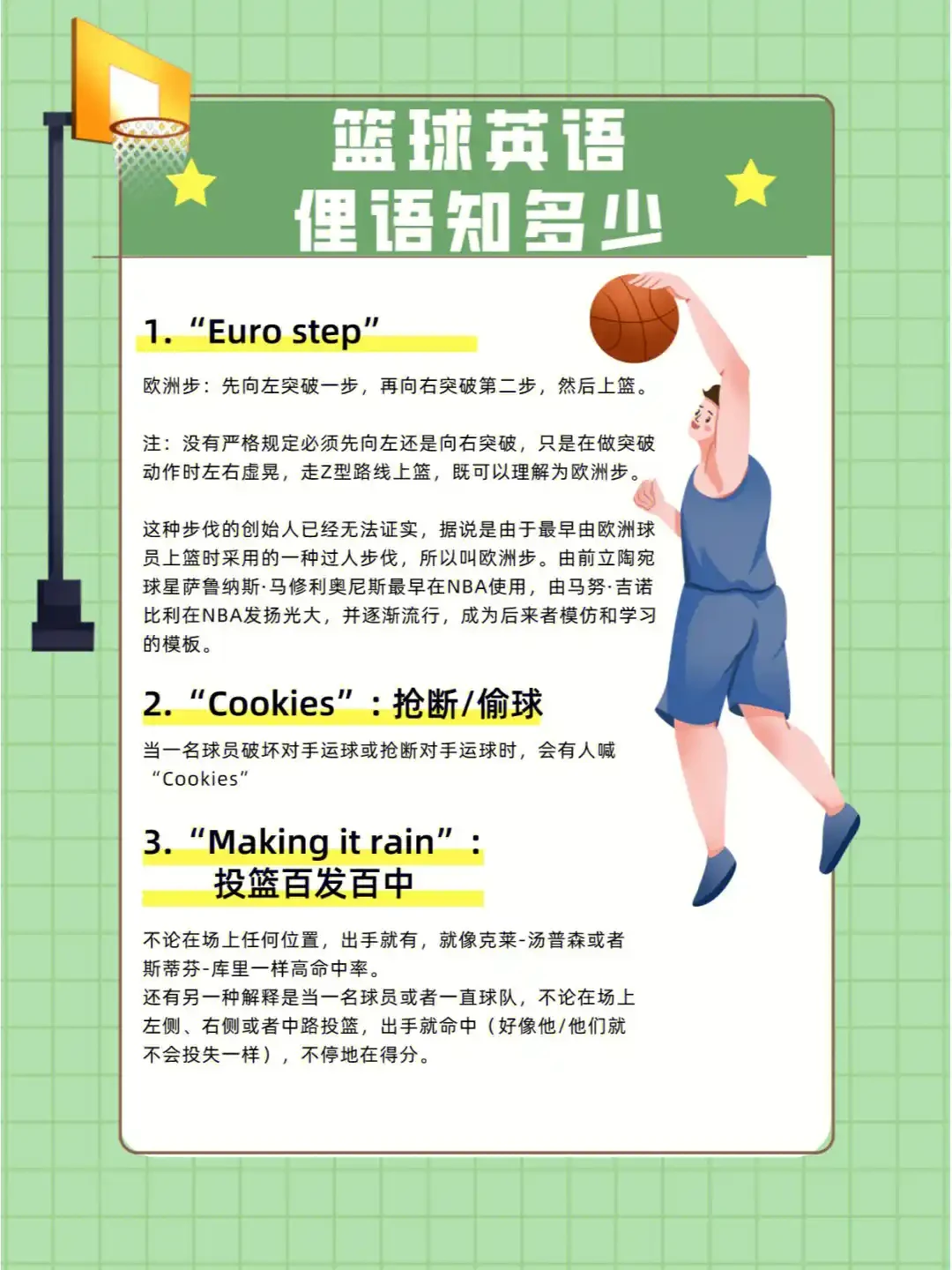 篮球训练基本动作有哪些内容呢英语